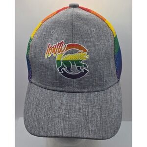 Iowa Cubs MiLB Pride Night Rainbow‎ Baseball Hat Cap BWM Global Headwear